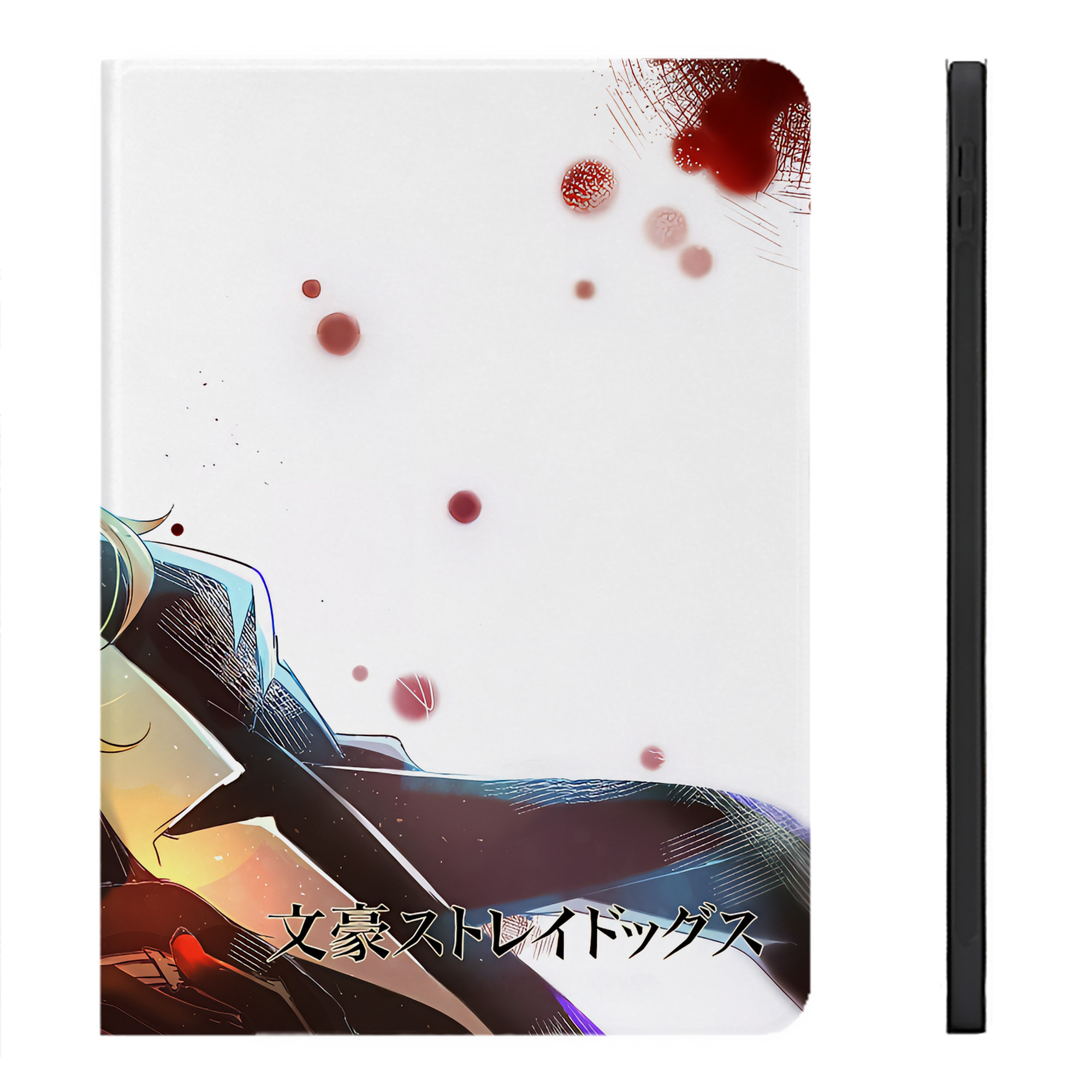 （画像用） 文豪ストレイドッグス Bungo Stray Dogs IPadケース ペンホルダー付き ブックスタイルデザイン